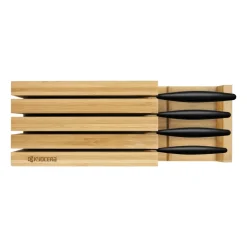 Kyocera knife block bamboo for 4 knives, 34 cm