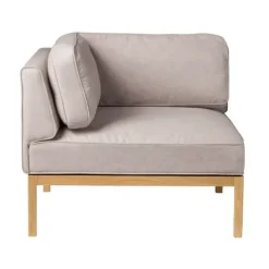 L37 7-9-13 sofa module, left-hand corner 90 cm, Stone-lacquered oak