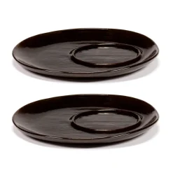 La Mère saucer for coffee cup Ø14.5 cm 2-pack, Dark brown