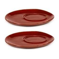 La Mère saucer for coffee cup Ø14.5 cm 2-pack, Venetian red