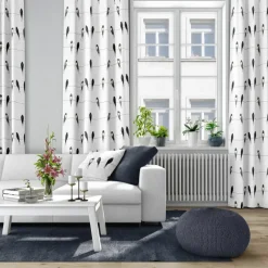 Ladusvalor fabric, white