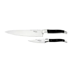 Laguiole By Hâws bowl & chef's knife set 2-piece, Black Wood