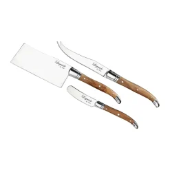Laguiole By Hâws cheese knife set 3-piece, Olive