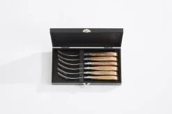 Laguiole By Hâws grill knife 6-pack, Olive