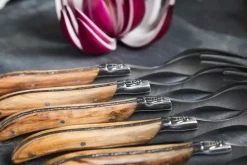 Laguiole By Hâws grill knife 6-pack, Olive