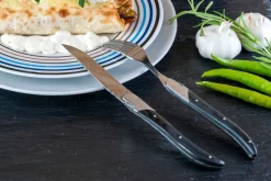 Laguiole By Hâws grill knife 6-pack, Black Wood