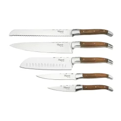 Laguiole By Hâws knife set 5-piece, Olive