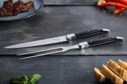 Laguiole By Hâws 2-piece carving set, Black Wood