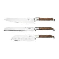 Laguiole By Hâws 3-piece chef's knife set, Oak