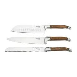 Laguiole By Hâws 3-piece chef's knife set, Olive