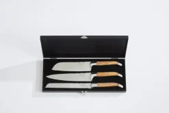 Laguiole By Hâws 3-piece chef's knife set, Olive