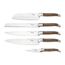 Laguiole By Hâws 5-piece kitchen knife set, Oak