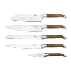 Laguiole By Hâws 5-piece kitchen knife set, Olive