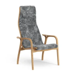 Lamino arm chair oiled oak/sheep skin, Scandinavian Grey (grey)