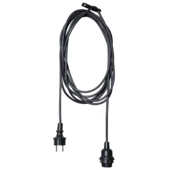Lamp suspension outdoor IP44, black