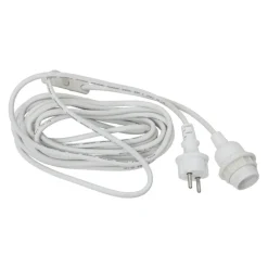 Lamp suspension outdoor IP44, white