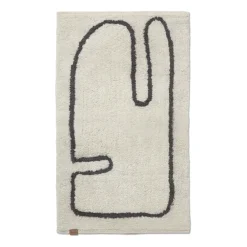 Lay bathroom rug 50x70 cm, Off white-coffee