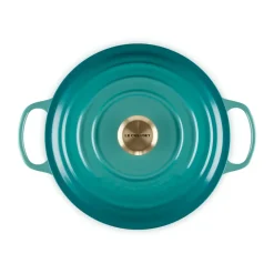 Le Creuset round casserole 5.3 l, Bleu Riviera