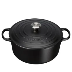 Le Creuset round casserole 5.3 l, Matte black