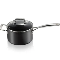 Le Creuset saucepan with glass lid 1.9 l, Black