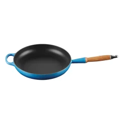 Le Creuset Signature frying pan wooden handle 28 cm, Azure blue