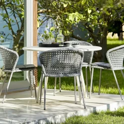 Lean chair, Black, Cane-Line weave
