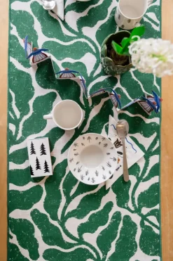 Leaves runner 45x180 cm, Green