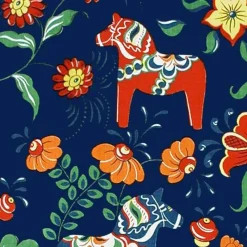 Leksand fabric, blue