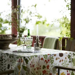 Leksand fabric, white