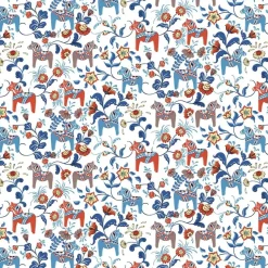 Leksand fabric, white
