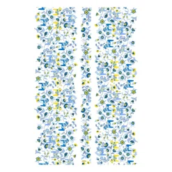 Leksand oilcloth, Blue-yellow