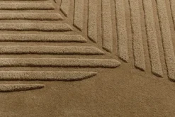 Levels wool rug circles beige, 170x240 cm