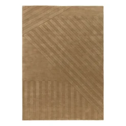 Levels wool rug stripes beige, 200x300 cm