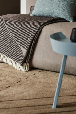 Levels wool rug stripes beige, 200x300 cm