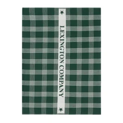 Lexington organic cotton kitchen towel 50x70 cm, Green-white