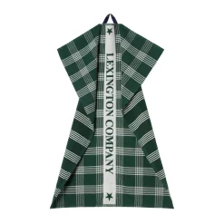 Lexington organic cotton kitchen towel 50x70 cm, Green-white