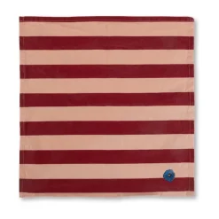 Leya stripe napkin 45x45 cm 2-pack, Red-pink