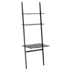 Libri writing table, Ash black glazed