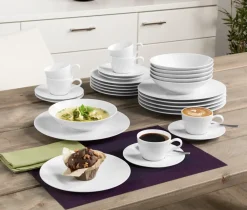 Life service set 30 pieces, White