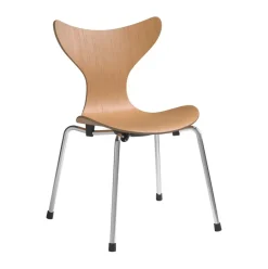 Liljan children's chair, Oregon pine-chrome