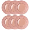 Lines plate Ø27 cm 6-pack, pink