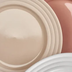 Lines small plate Ø21 cm 6-pack, beige