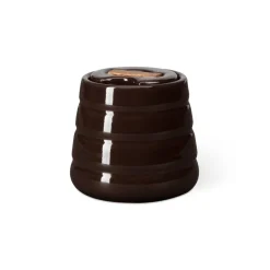 Lines sugar bowl, brown