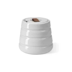Lines sugar bowl, white