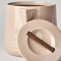 Lines teapot 1.5 liter, beige