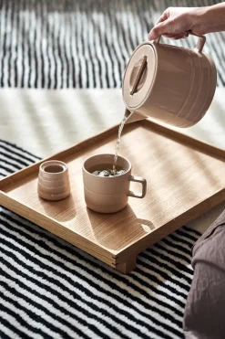 Lines teapot 1.5 liter, beige