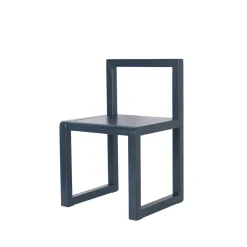 Little Architecht childrens chair, Dark blue, ash veneer