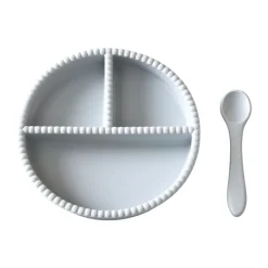 Little Bubble children's dinner set, 2 pieces, Glacier grey