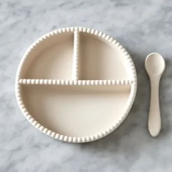 Little Bubble children's dinner set, 2 pieces, Cream