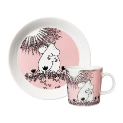 Love 30 Years Moomin Mug & Plate, 2 pieces